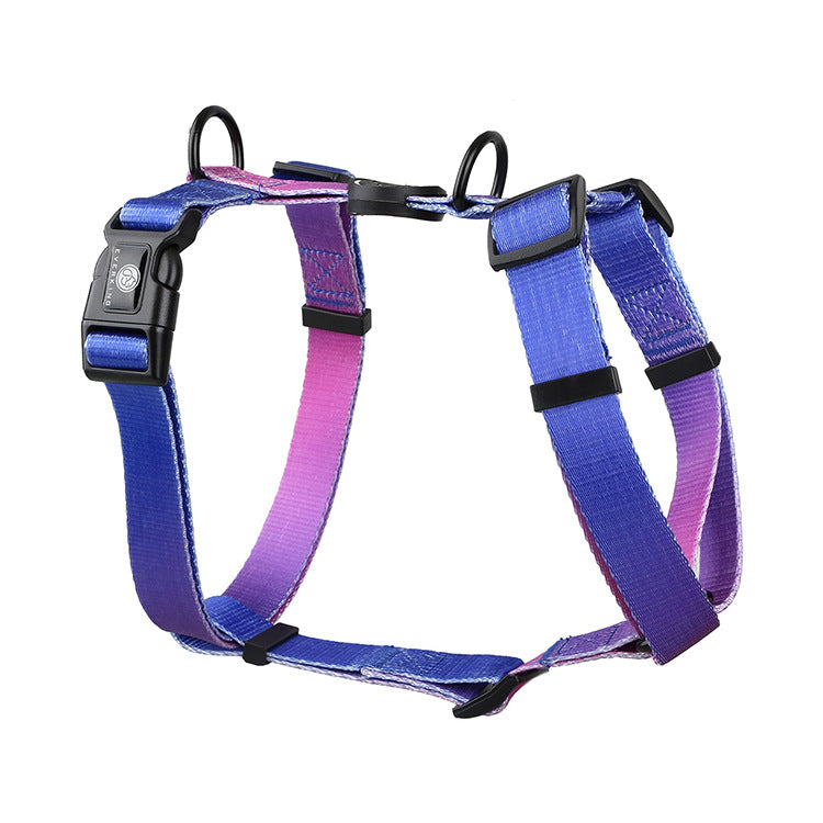 Gradient Color Pet Chest Straps for Ultimate Comfort and Style
