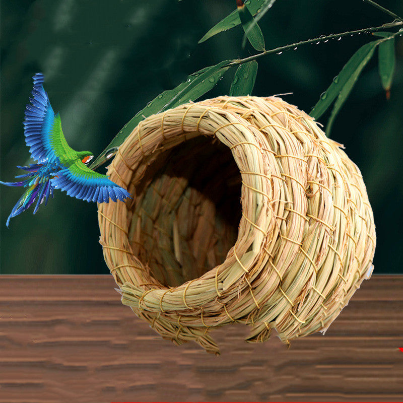 Straw Bird Nest for Cozy Nesting Needs