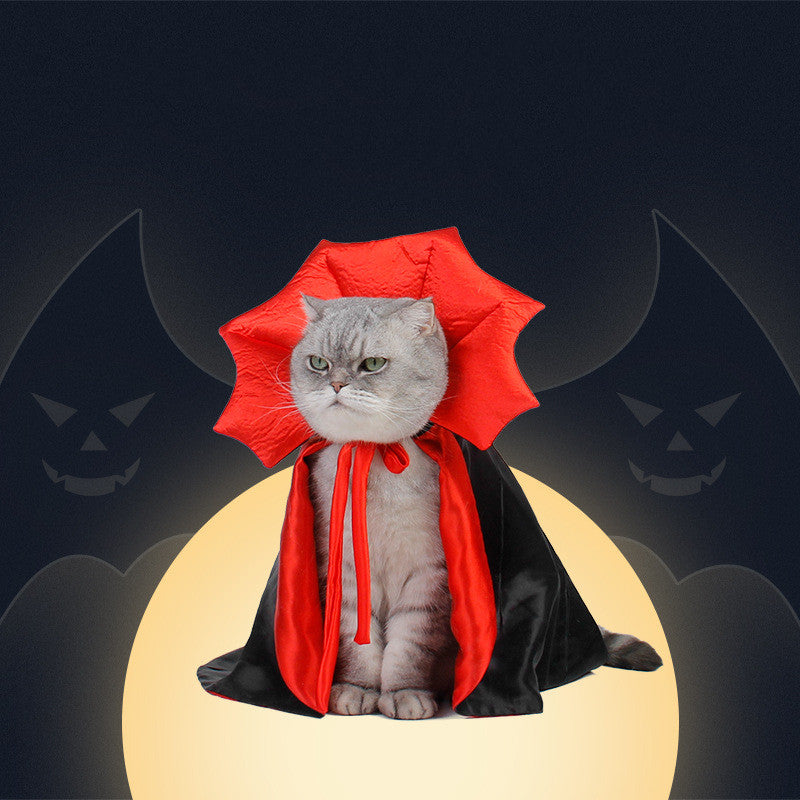 Halloween Vampire King Pet Costume Cape for Dogs and Cats