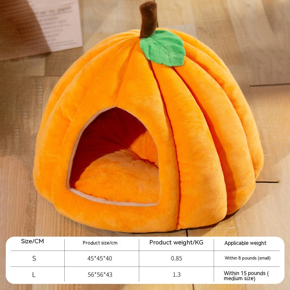 Autumn Winter Pet Nest for Dogs and Cats - Semi-Enclosed Comfort