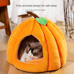 Autumn Winter Pet Nest for Dogs and Cats - Semi-Enclosed Comfort