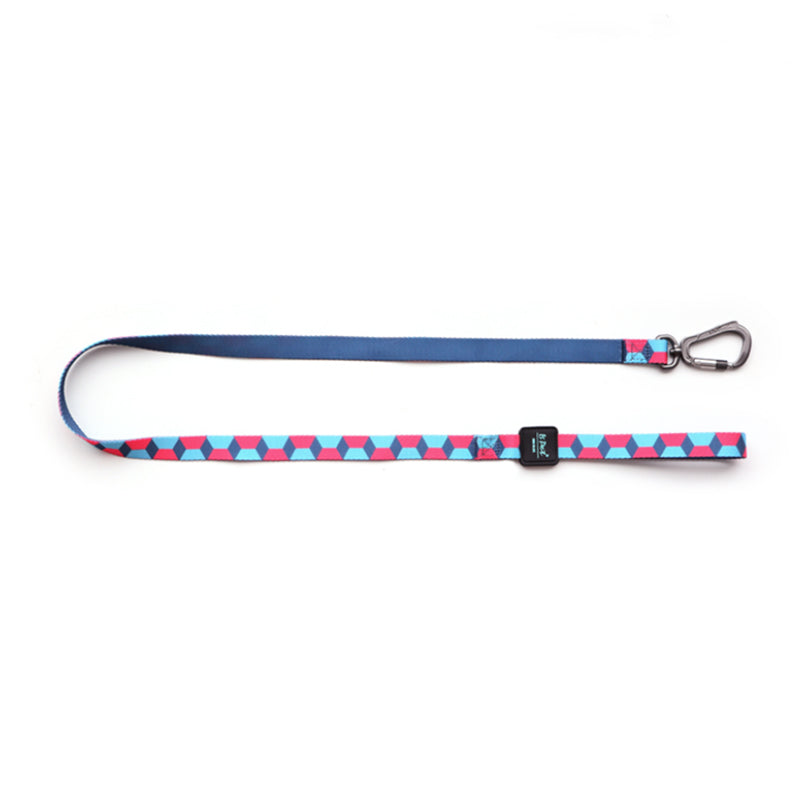 Ribbon Printed Dog Traction Rope for Comfortable Walks